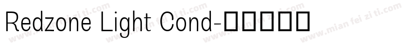 Redzone Light Cond字体转换
